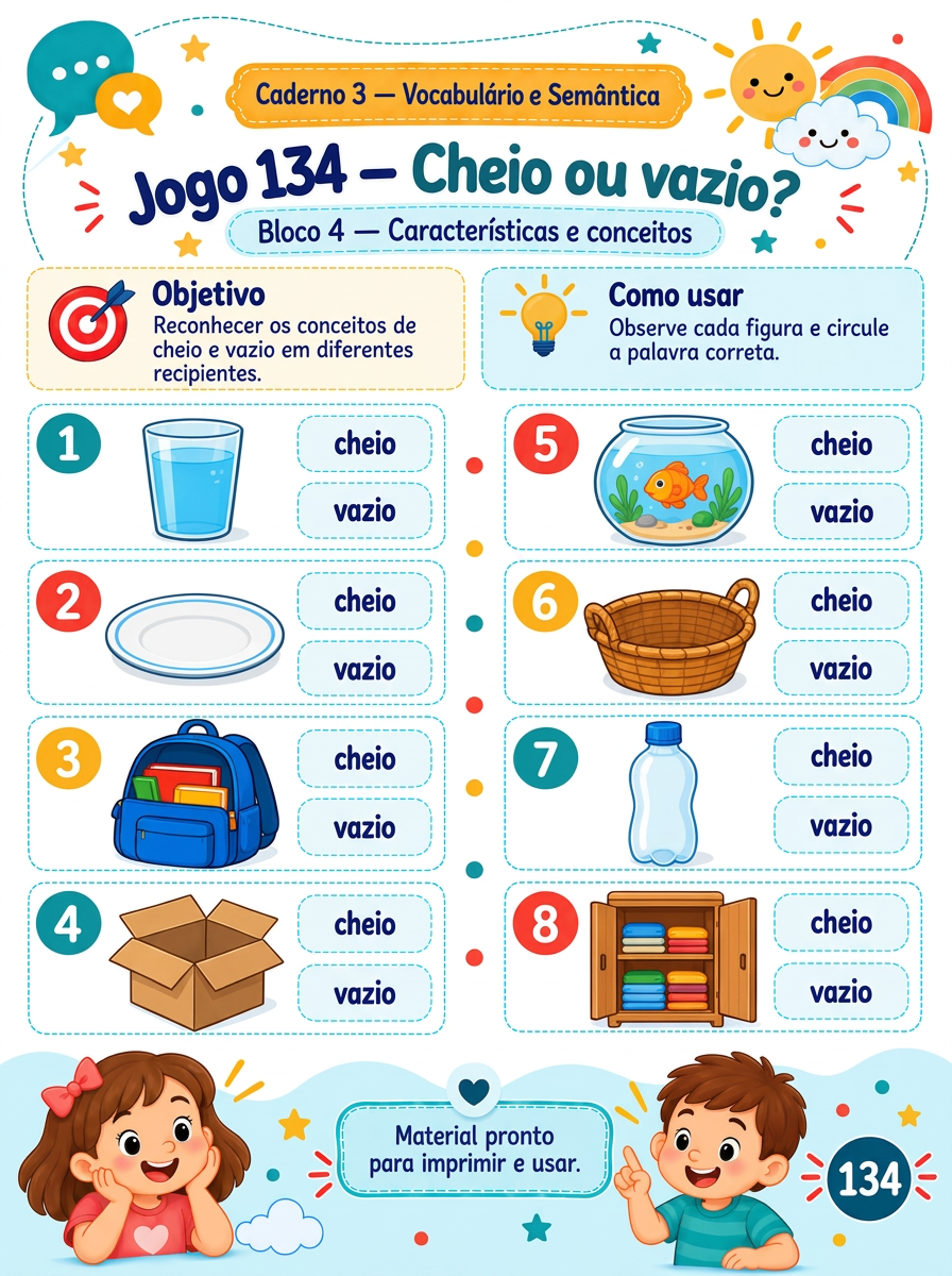Página de exemplo do material de Fono Infantil 1